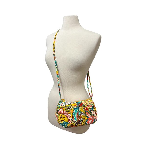 Vera Bradley Frannie Provencal Crossbody Shoulder Bag Adjustable Purse Retired - Picture 2 of 7